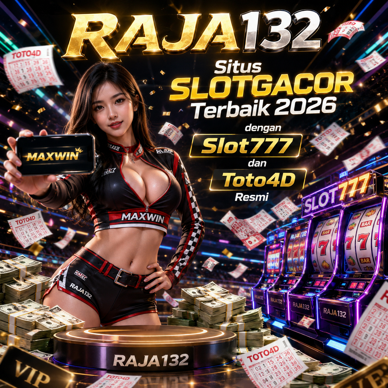RAJA132 Situs SLOTGACOR Terbaik 2026 dengan Slot777 dan Toto4D Resmi